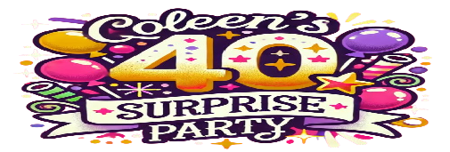 Coleens Surprise 40th Birthday Party Logo